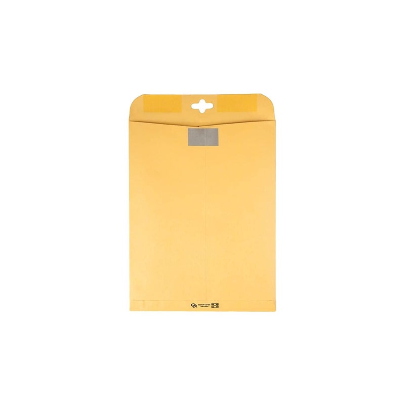 Quality Park 10 x13 Inch ClearClasp Catalog Envelopes for Mail or Storage w/Redi-Tac Clasp and Gummed Closure, 28lb Brown Kraft, 100/Box (QUA43768) - Image 4